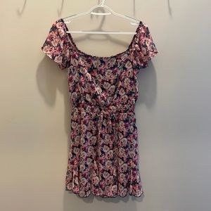 flower sundress with cap sleeve